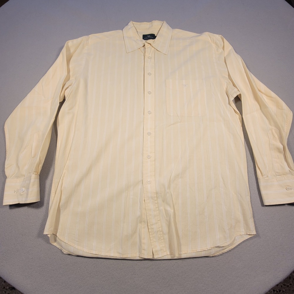 Rodd & Gunn Button Down‎ Shirt Striped Cotton Long Sleeve Men's M (measures XL)